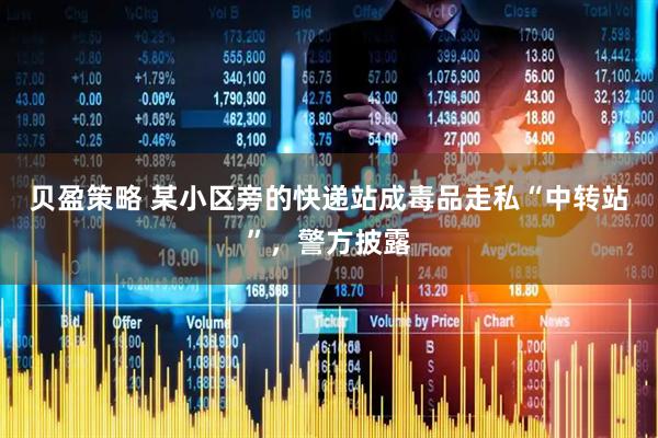 贝盈策略 某小区旁的快递站成毒品走私“中转站”，警方披露